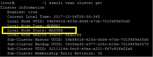 vsan cluster partition